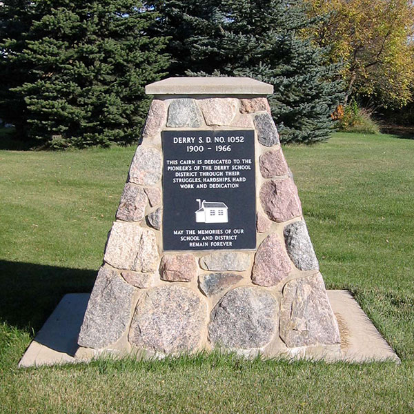 Derry School commemorative monument