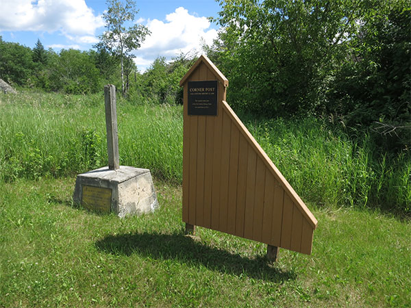 Desautels Corner Post Monument