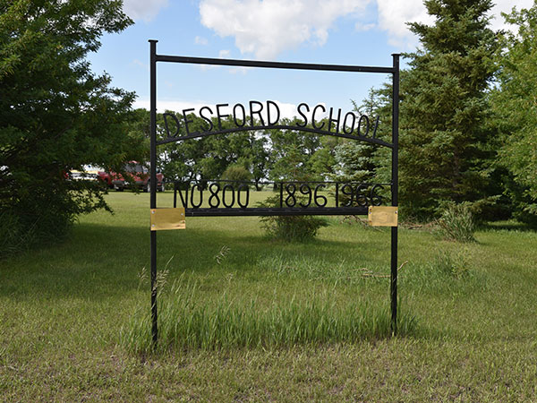 Desford School commemorative sign