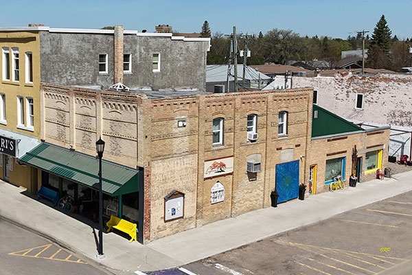 Aerial view of the Dolmage Building