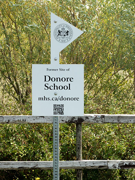 Donore School commemorative sign