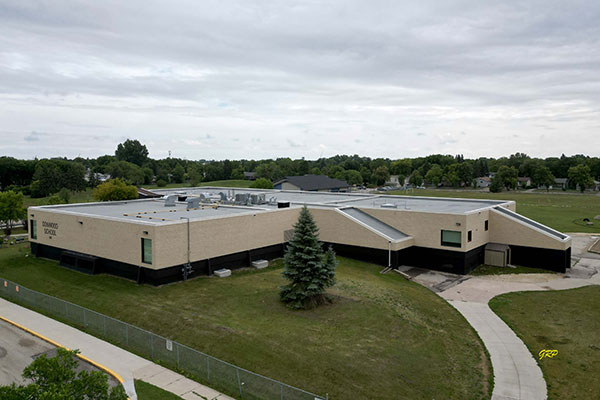 Aerial view of Donwood School