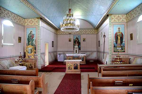 Interior of St. John the Baptist Ukrainian Orthodox Church at Drifting River