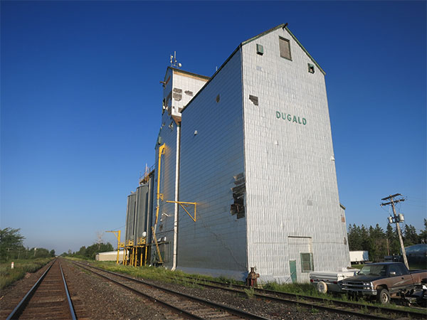 Former Manitoba Pool grain elevator at Dugald
