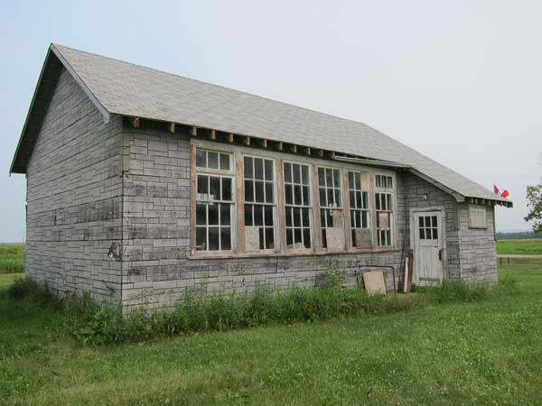 The former Dunkinville School building