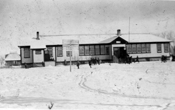 The East Poplar Point School, demolished around 1955