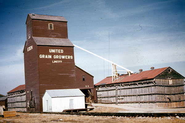 United Grain Growers grain elevator and two annexes at Eden