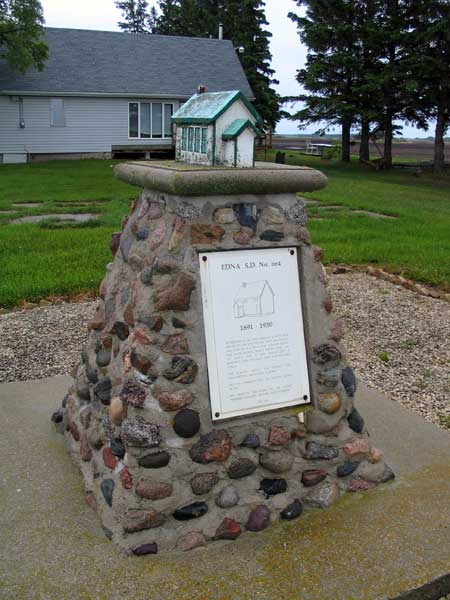 Edna School commemorative monument