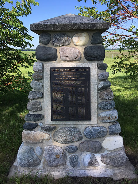 Commemorative monument in Eigengrund Cemetery