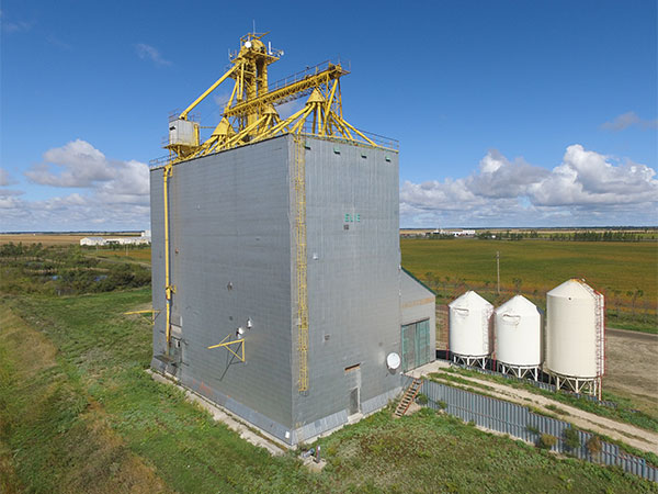 The former Manitoba Pool Grain Elevator at Elie
