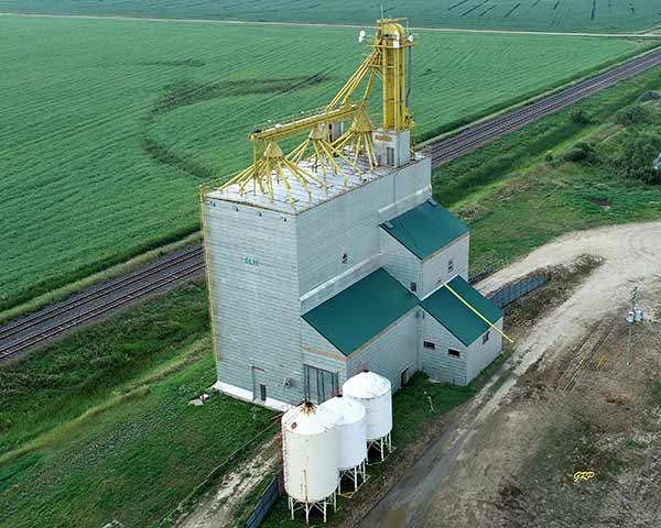 The former Manitoba Pool Grain Elevator at Elie