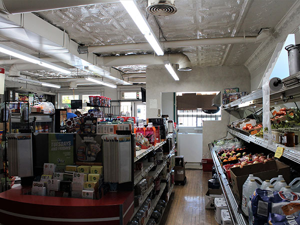 Interior of Elie General Store where the front section is original