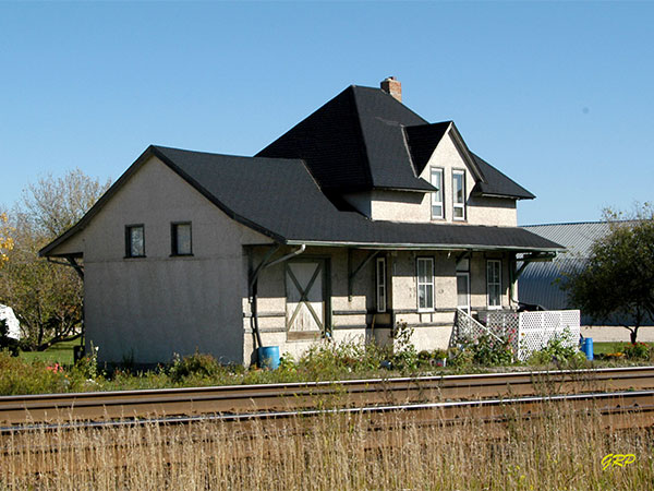 The former Canadian National Railway station at Elie