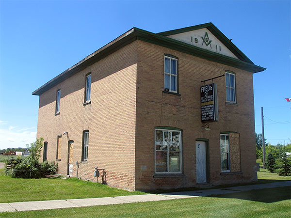 The former Elkhorn Masonic Hall