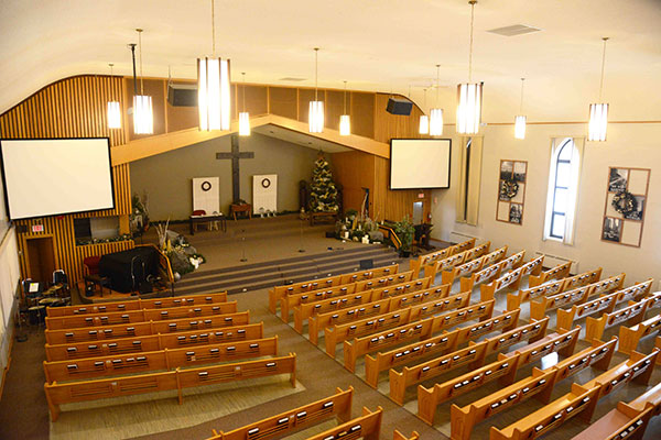 Interior of Elmwood Mennonite Brethren Church