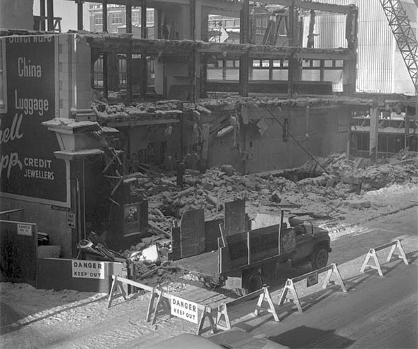 Demolition of the Mitchell-Copp Building