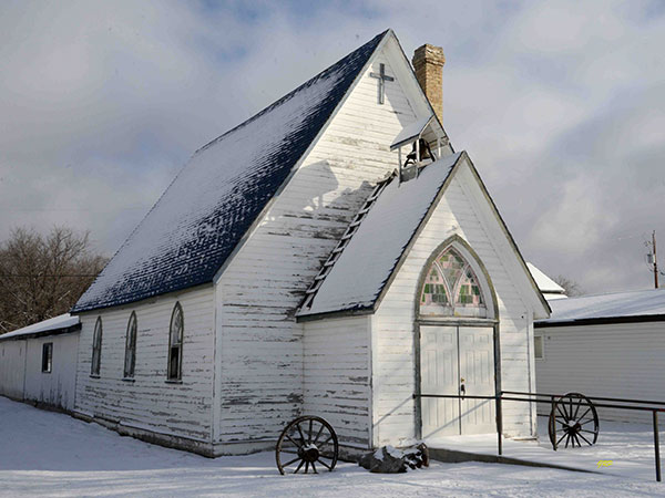 The former St. John’s Anglican Church at Eriksdale