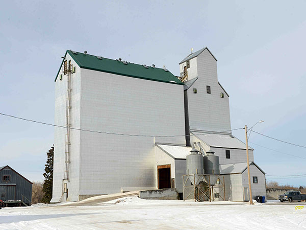 Former Manitoba Pool grain elevator at Ethelbert