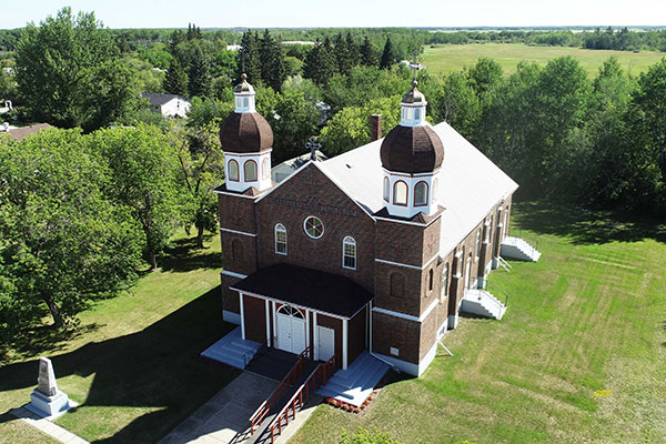 Aerial view of Sts. Peter and Paul Ukrainian Catholic Church
