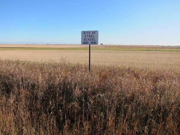Ethel School commemorative sign