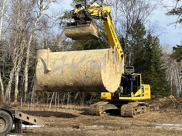 Fallout Reporting Post KE4 being loaded onto a trailer