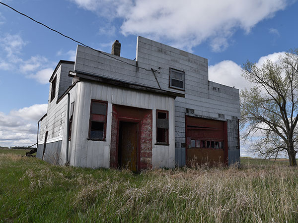 The former White Rose Service Station near Fannystelle