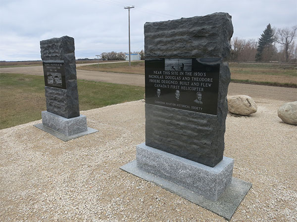 First helicopter commemorative monument