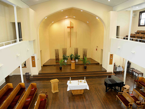 Interior of First Lutheran Church