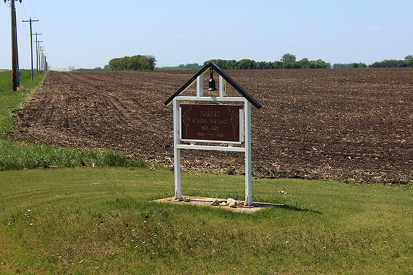 Forest School commemorative sign