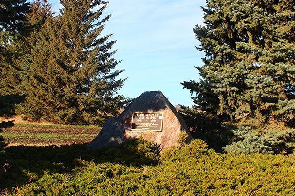 Forestville School commemorative monument