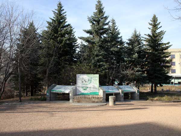 The Forks Trailhead Plaque