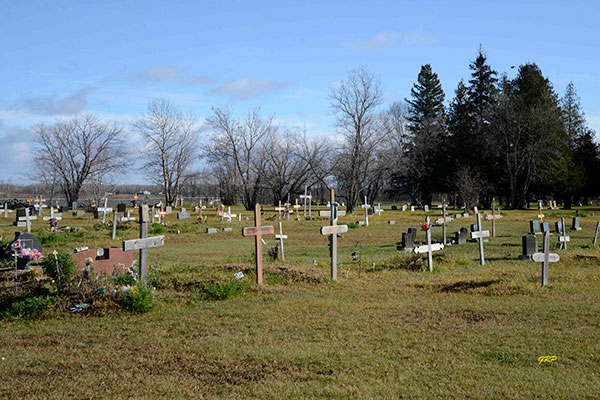 Christ Church Anglican Cemetery at Fort Alexander