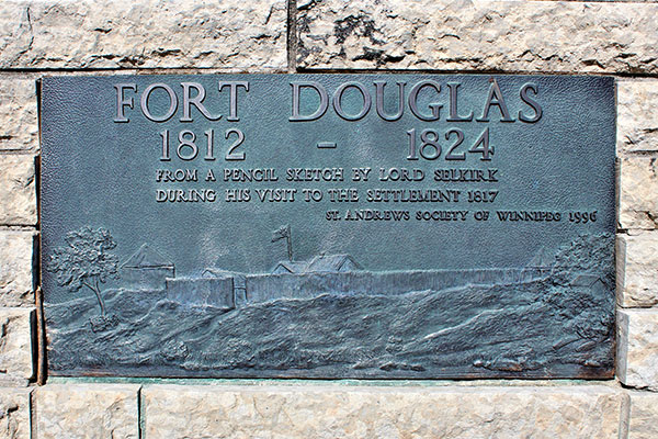Plaque on the Fort Douglas commemorative monument