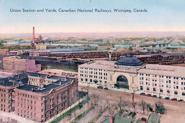 Union Station as it appeared in a postcard