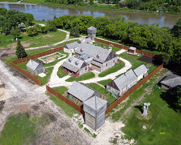 Aerial view of Fort Gibraltar