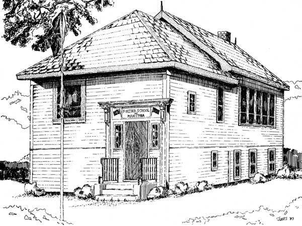 Sketch of the second Fortier School building
