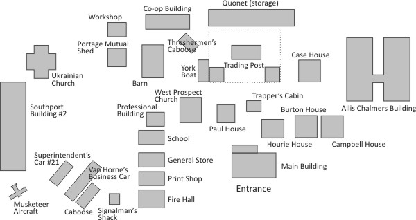 Fort la Reine Site Map