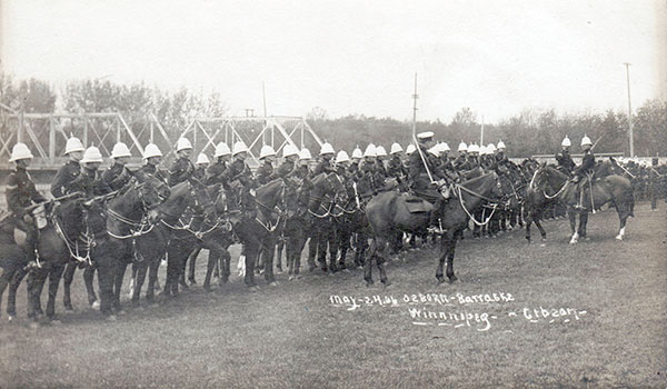 Military training at Fort Osborne Barracks