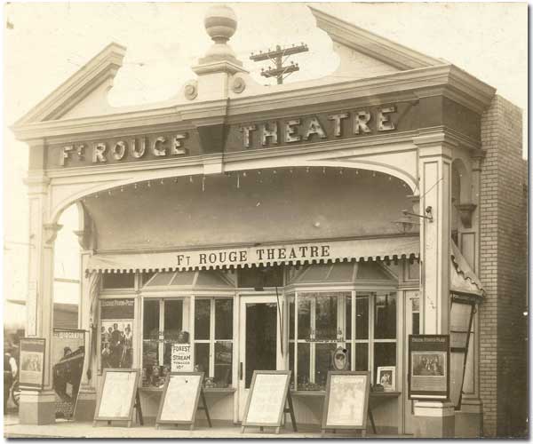 Postcard view of Fort Rouge Theatre