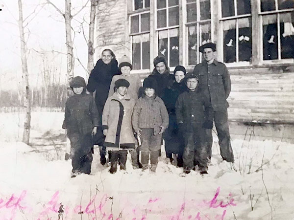 Students and teacher at Fox School