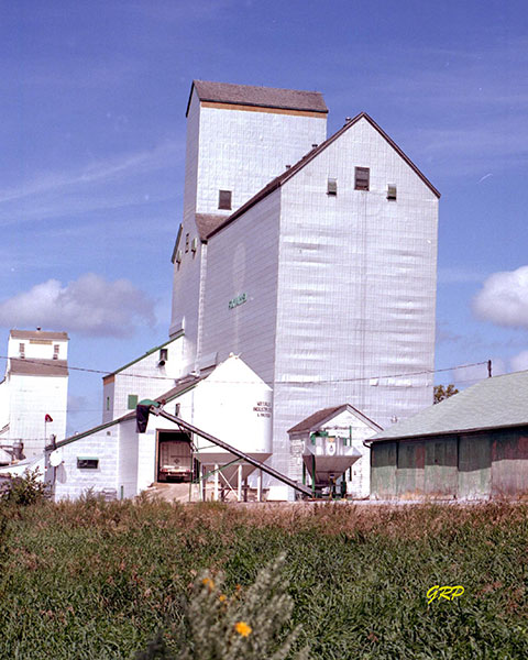 The former Manitoba Pool grain elevator at Foxwarren