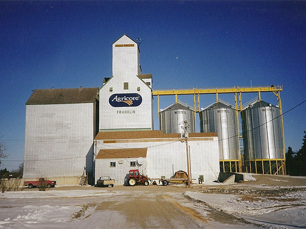 Agricore grain elevator at Franklin