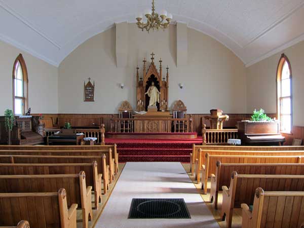 Interior of Frelsis Lutheran Church
