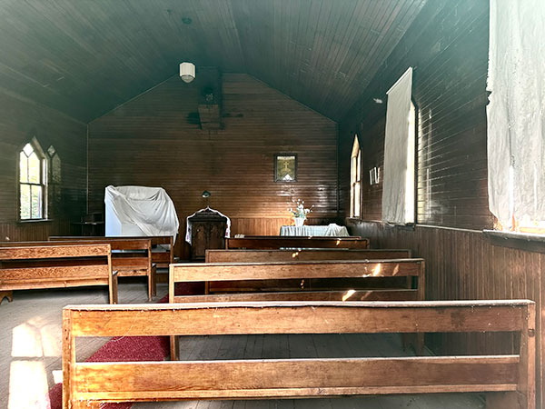 Interior of Garland United Church
