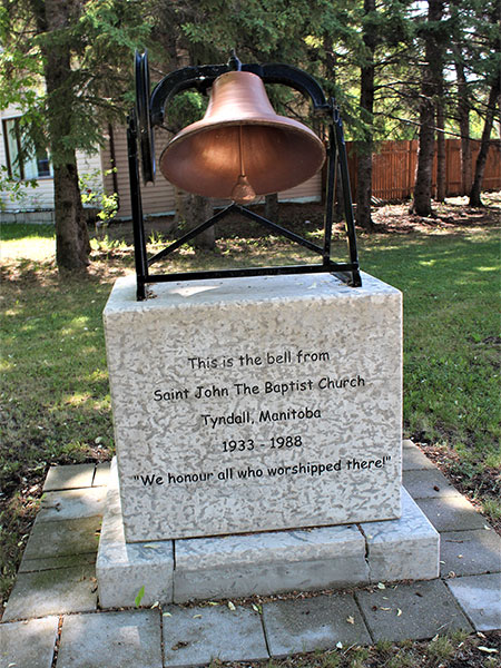 St. John the Baptist Church commemorative monument at Garson