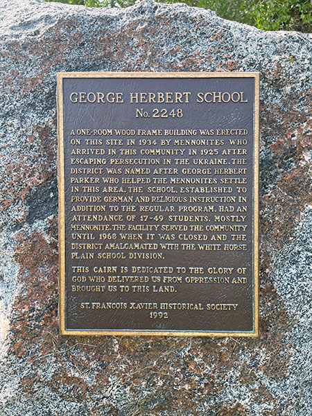 Plaque on George Herbert School commemorative monument