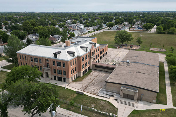 Aerial view of George V School