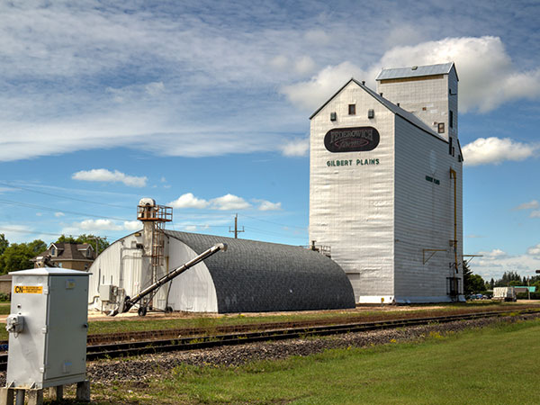 The former Manitoba Pool Grain Elevator at Gilbert Plains
