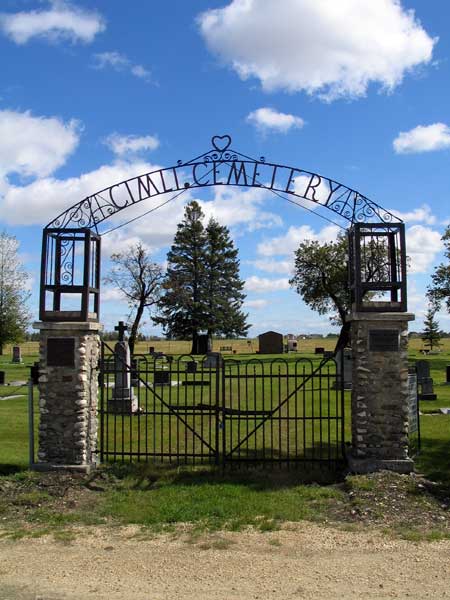 Entrance to Gimli Cemetery