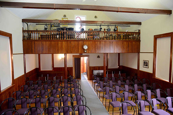 Interior of the former Gimli Unitarian Church
